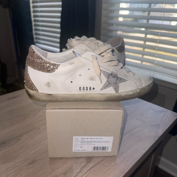 Golden Goose Super Star Classic with Glitter Heel - Picture 1 of 7